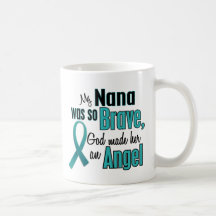 Angel Ovarian / Cervical Cancer Coffee Mugs