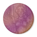 Angel pink abstract fridge magnet