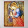 Angel Playing a Flageolet Burne-Jones Poster Print