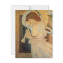 Angel Playing a Flageolet by Burne Jones Announcement