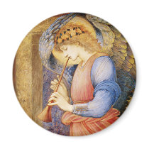 Angel Playing a Flageolet by Edward Burne-Jones Magnets