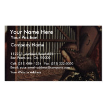 Angel Playing By Hubert Van Eyck (Best Quality) Business Card Template