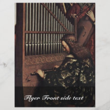 Angel Playing By Hubert Van Eyck (Best Quality) Flyers