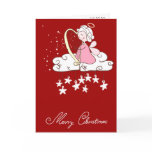 Angel Playing Harp Card