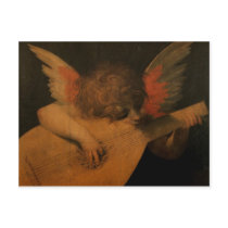 Angel Playing Music Postcards