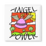 ANGEL POWER FRIDGE MAGNETS