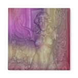 Angel purple pink magnet