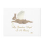 Angel Rabbit Brown Yellow Roses Guardian Angel Bun Post Cards