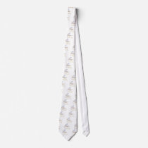 Angel Rabbit Tan Blue Roses Guardian Angel Bunny R Neck Tie