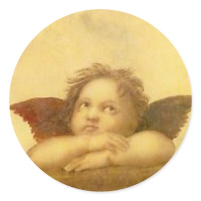 Angel Raphael Vintage Sticker -2 by darshe40