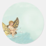 Angel Round Sticker