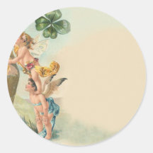 Angel Round Sticker