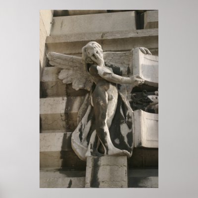 Angel sculpture print by kcoop