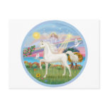 Angel Star - White Arabian Horse (round)