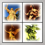 Angel Statue Poster