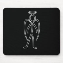 Angel - Stickman Mousepad