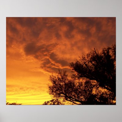 Angel Sunset Print by k_m_allen