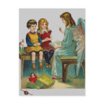 Angel Teaching Two Cute Children Post Cards