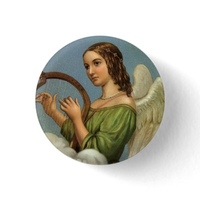 Angel Vintage Button by CreativeArtist