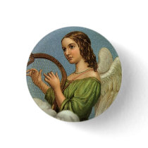 Angel Vintage Button