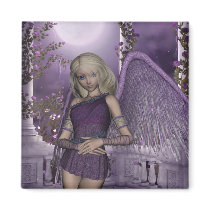 Angel Violet Charms Magnet