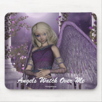 Angel Violet Charms Mousepad