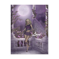Angel Violet Charms Postcard