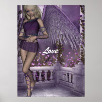 Angel Violet Charms Poster