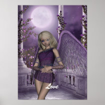 Angel Violet Charms Poster