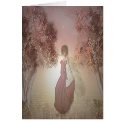 Angel walking on water greeting cards by tonidreams