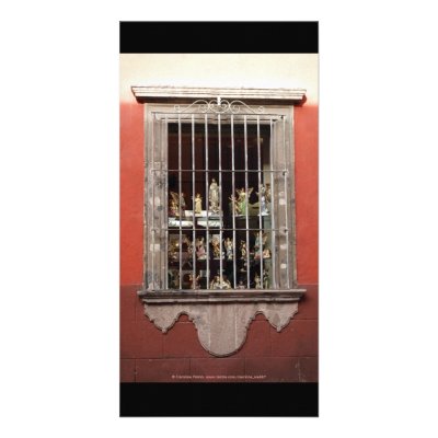 Angel Window San Miguel de Allende Mexico Personalized Photo Card by Caroline_Webb