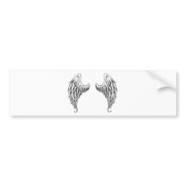 Angel wings bumper stickers