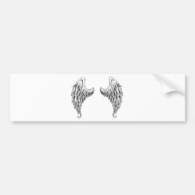 Angel wings bumper stickers