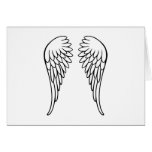 Angel wings card