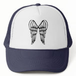 Angel wings mesh hats