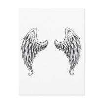 Angel wings post card