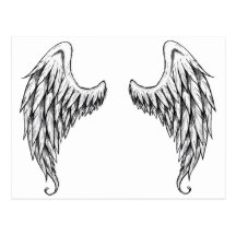 Angel wings postcards