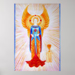 Angel With a Rose (plain) Posters