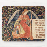Angel with a sponge attached to a rod mouse pad