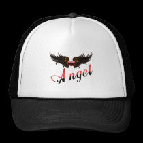 Angel - With Angel Wings Design hats