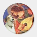 Angel with Mandolin - Borzoi Magnets