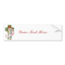 Angel With Pretty Pink Ribbon Bumper Stickers