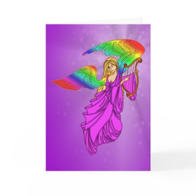 Angel with Rainbow Wings by AtlasShrugging