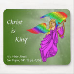 Angel with Rainbow Wings mousepads