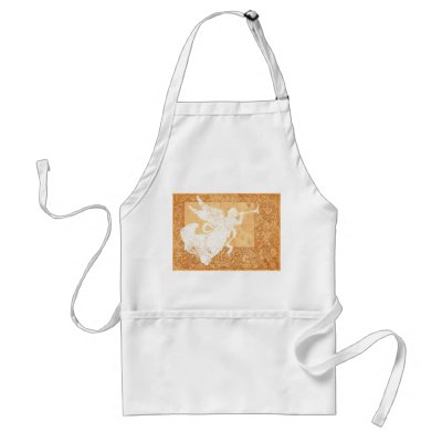 Angel with Trumpet Apron by artogram