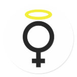 angel woman icon stickers