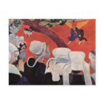 Angel Wrestling with Jacob, Paul Gauguin Postcard
