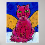 AngelCatPink Print