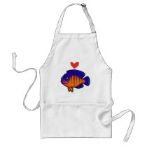 Angelfish 1 Love Apron