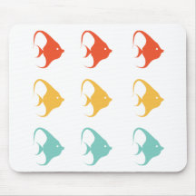 Angelfish Fish Cichlids Pterophyllum Ocean Animal Mousepads